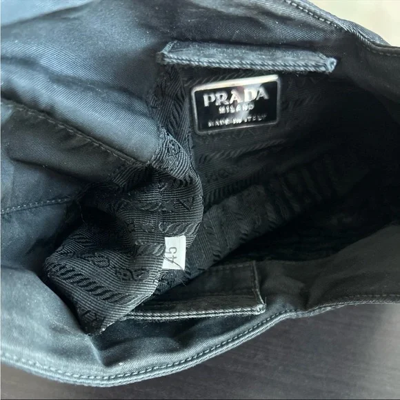 Vintage Prada Mini Nylon Shoulder Bag Black - Picture 10 of 11